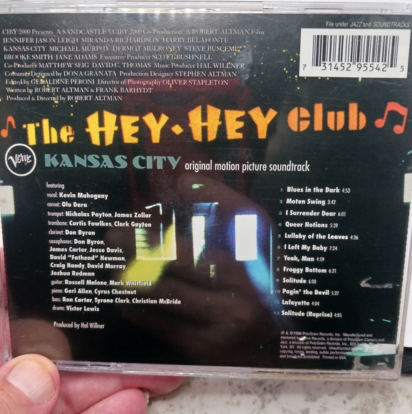 KANSAS City- Robert Altman Film Motion Picture Soundtrack CD - Picture 4 of 4